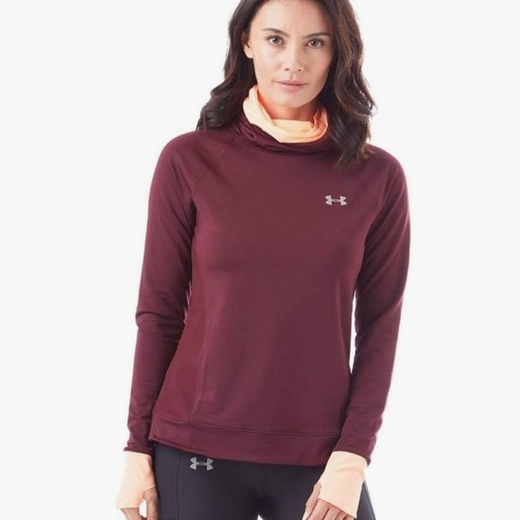 Under Armour Tops - Under Armour Women’s CG Reactor Run Funnel Warm-Up Top | Size Small | Maroon